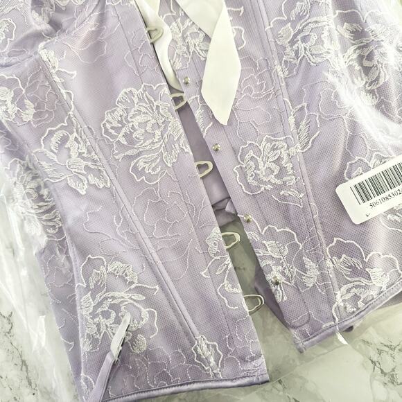 Scarlett Gasque Petunia Pearl Corset Size 34D/DD & Knicker Panty Size Small NEW - Picture 7 of 12
